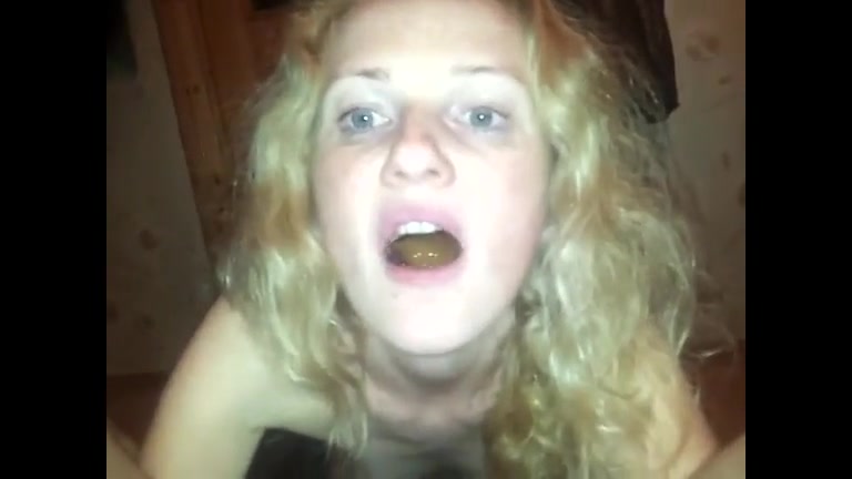 Click to play video Nasty teen eats shit straight from his ass