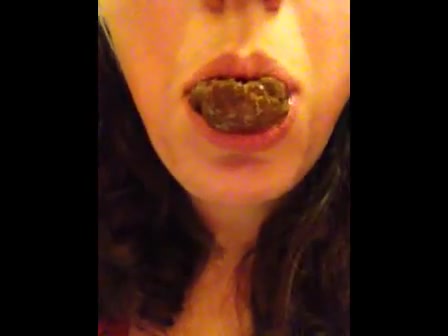 Click to play video Eating my own shit in the college bathroom