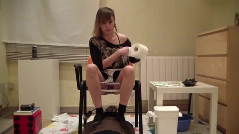Click to play video Multiple girls shit on slave