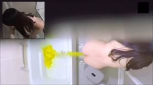 Click to play video Girl with diarrhea in bathtub