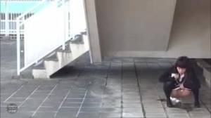 Click to play video Asian girls pooping in the street - video 2