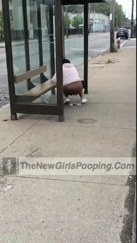 Click to play video Bus stop drop