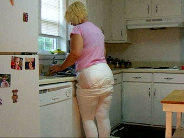 Click to play video Peeprincess diaper poop in kitchen