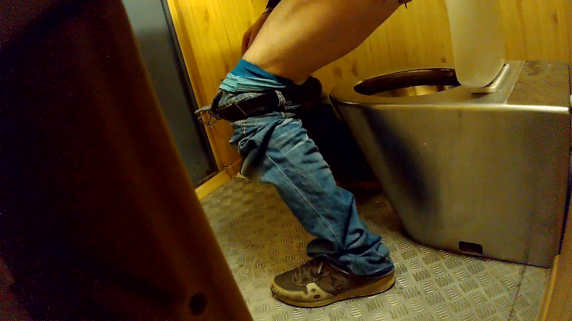 Click to play video Street woman public toilet shit