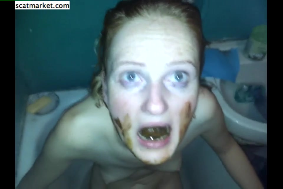 Click to play video Toilet slave girl eat shit