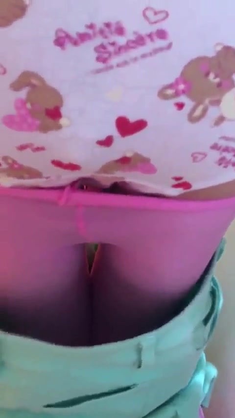 Click to play video Cute Panty Poop