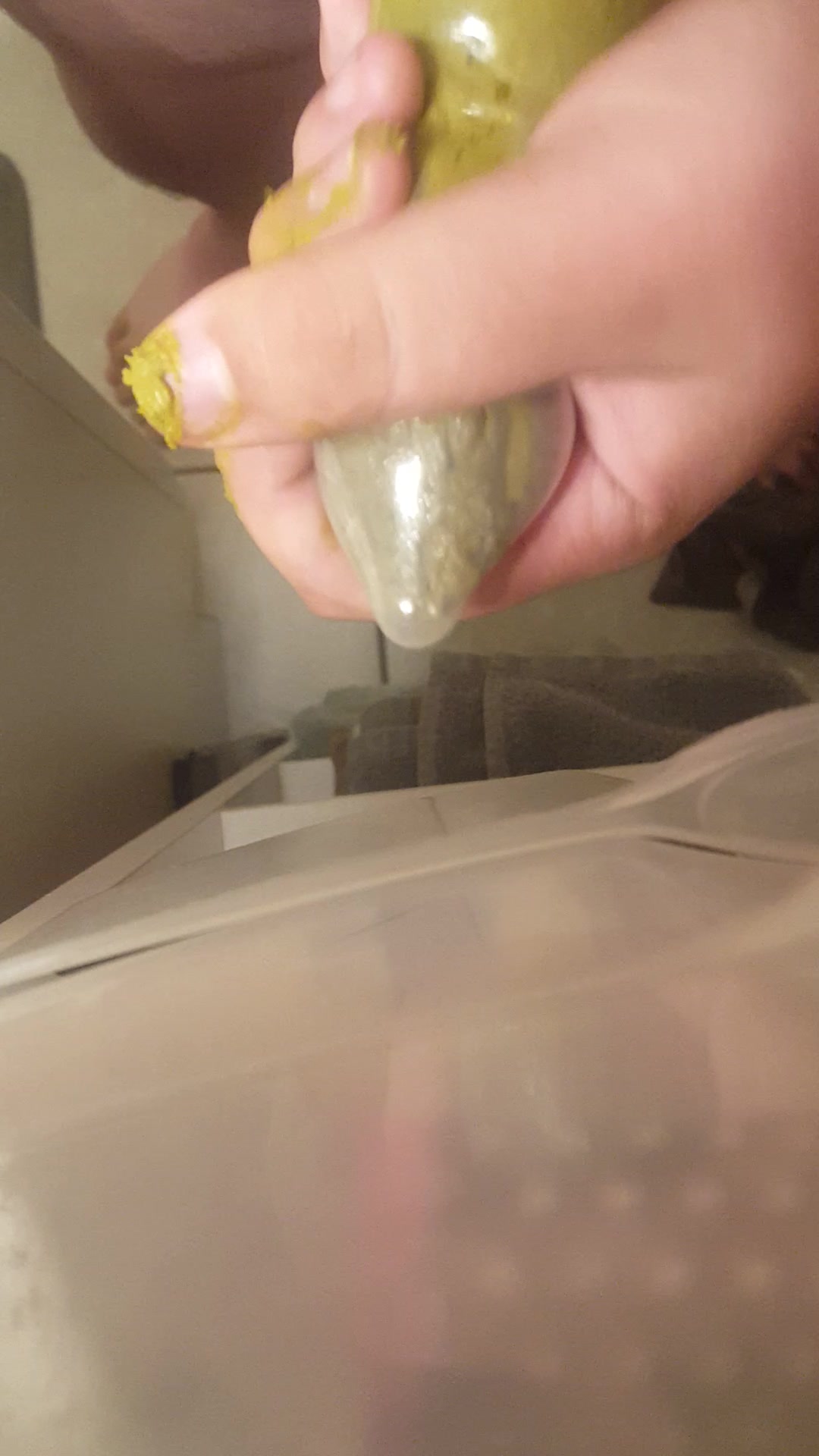 Wearing, pissing, and cumming in a shit filled condom - ScatFap - scat porn search