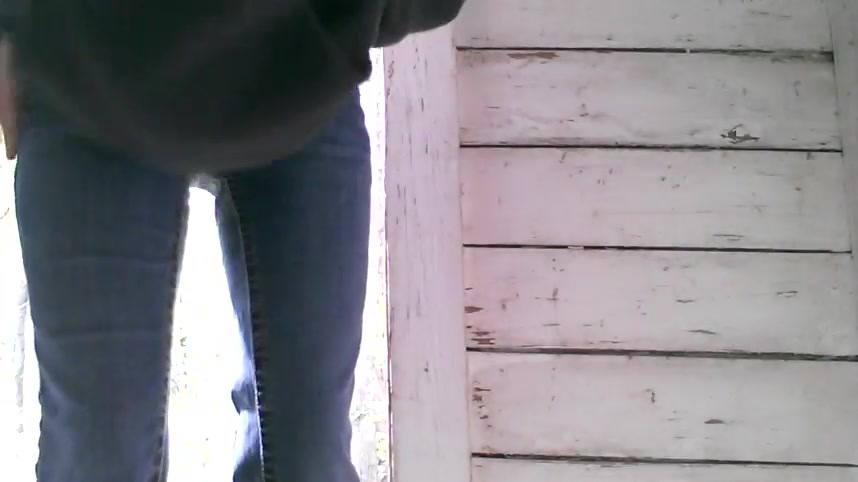 Click to play video Poop and Fart in Outhouse
