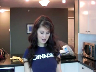 Fantastic brunette shitting on the kitchen floor - ScatFap.com ...