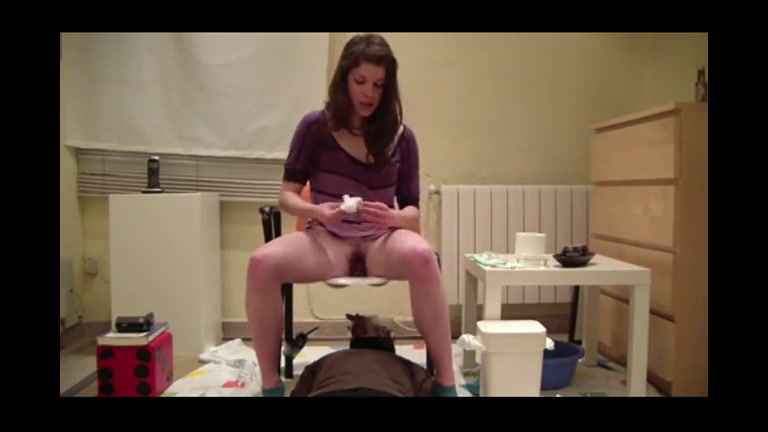 Click to play video Human toilet at a girl's party