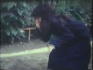 Click to play video Puking in a garden