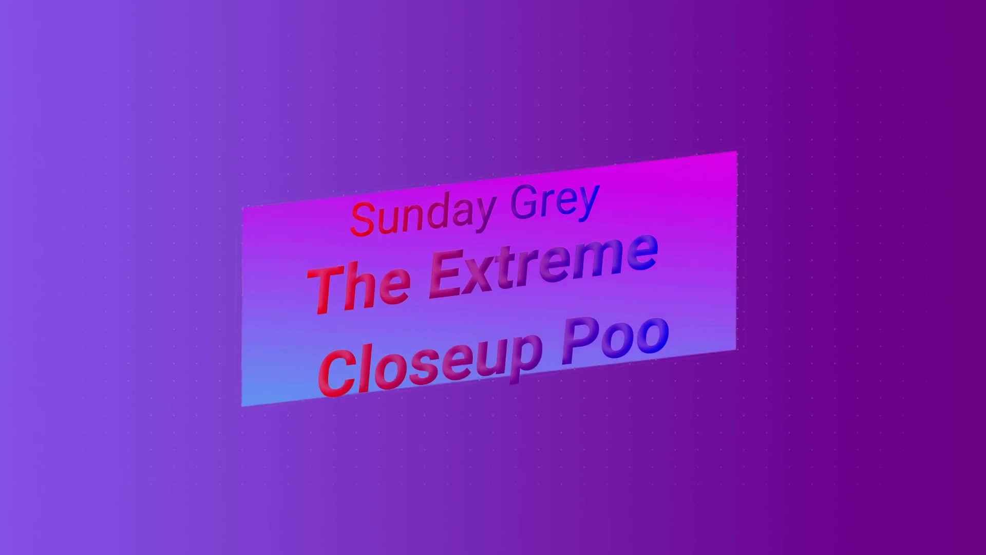 Click to play video Extreme closeup poo