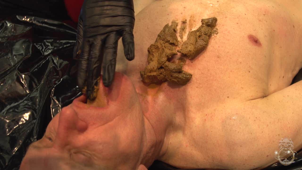 Click to play video German interracial scat femdom video.