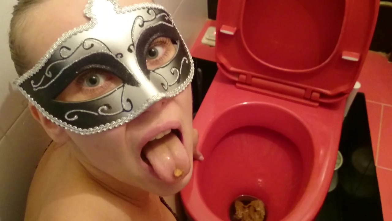Click to play video I’m licking a dirty toilet