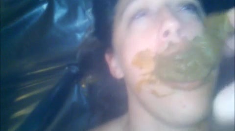 Click to play video Amateur eating scat swallowing shit tube