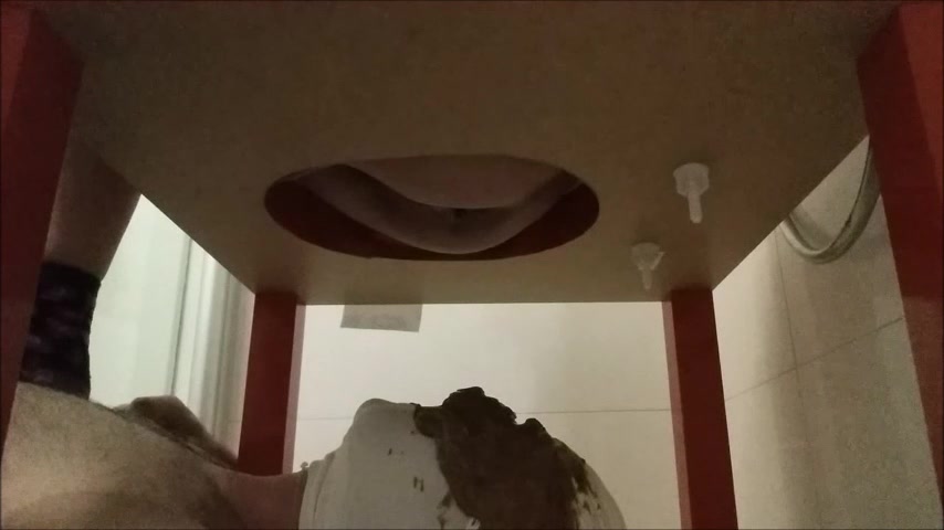 Click to play video Extreme diarrhea on the toilet slave