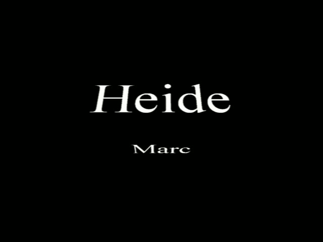 Click to play video Heide Marc