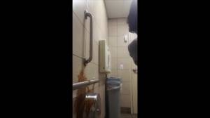 Click to play video Public bathroom diarrhea explosion