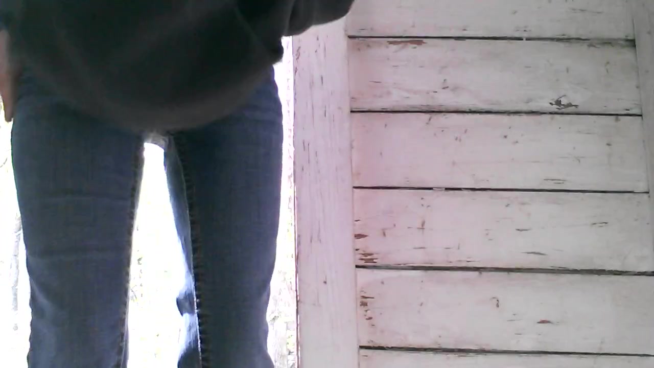 Click to play video Cute girl's outside poo