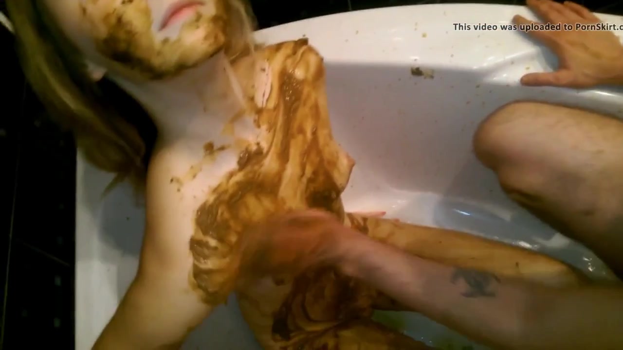 Click to play video Extremely messy shit eating and poop smearing scat orgy