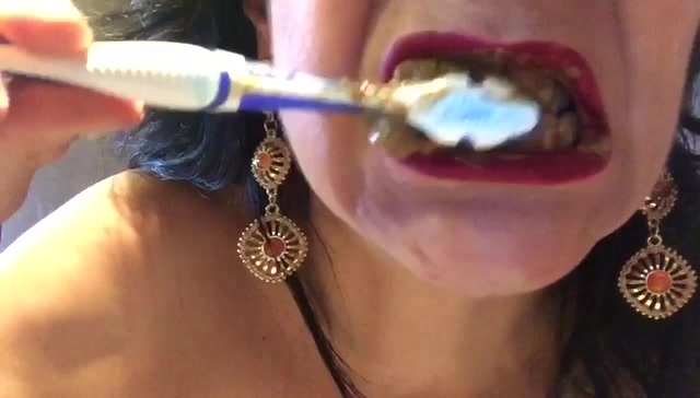 Click to play video Brushing Teeth With Shit