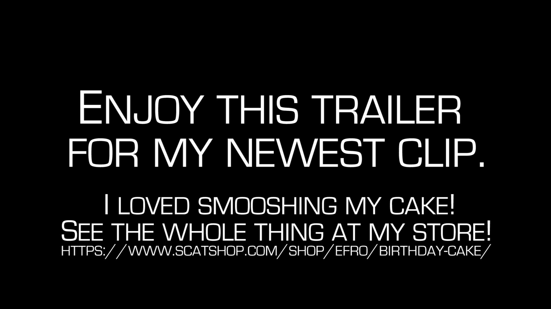 Click to play video Birthday Cake trailer
