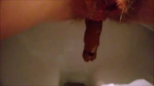 Click to play video Girl pooping on toilet self shot 19