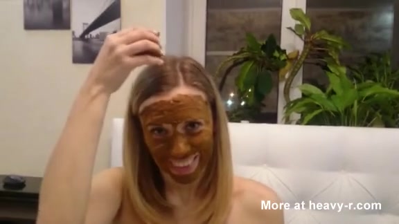 Click to play video Face mask with shit