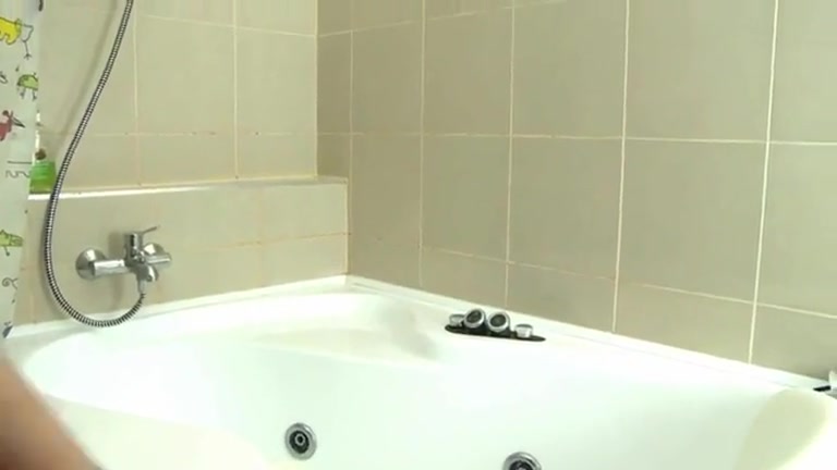 Click to play video girl takes a shower and shits