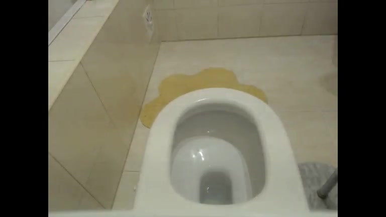 Click to play video amateur toilet