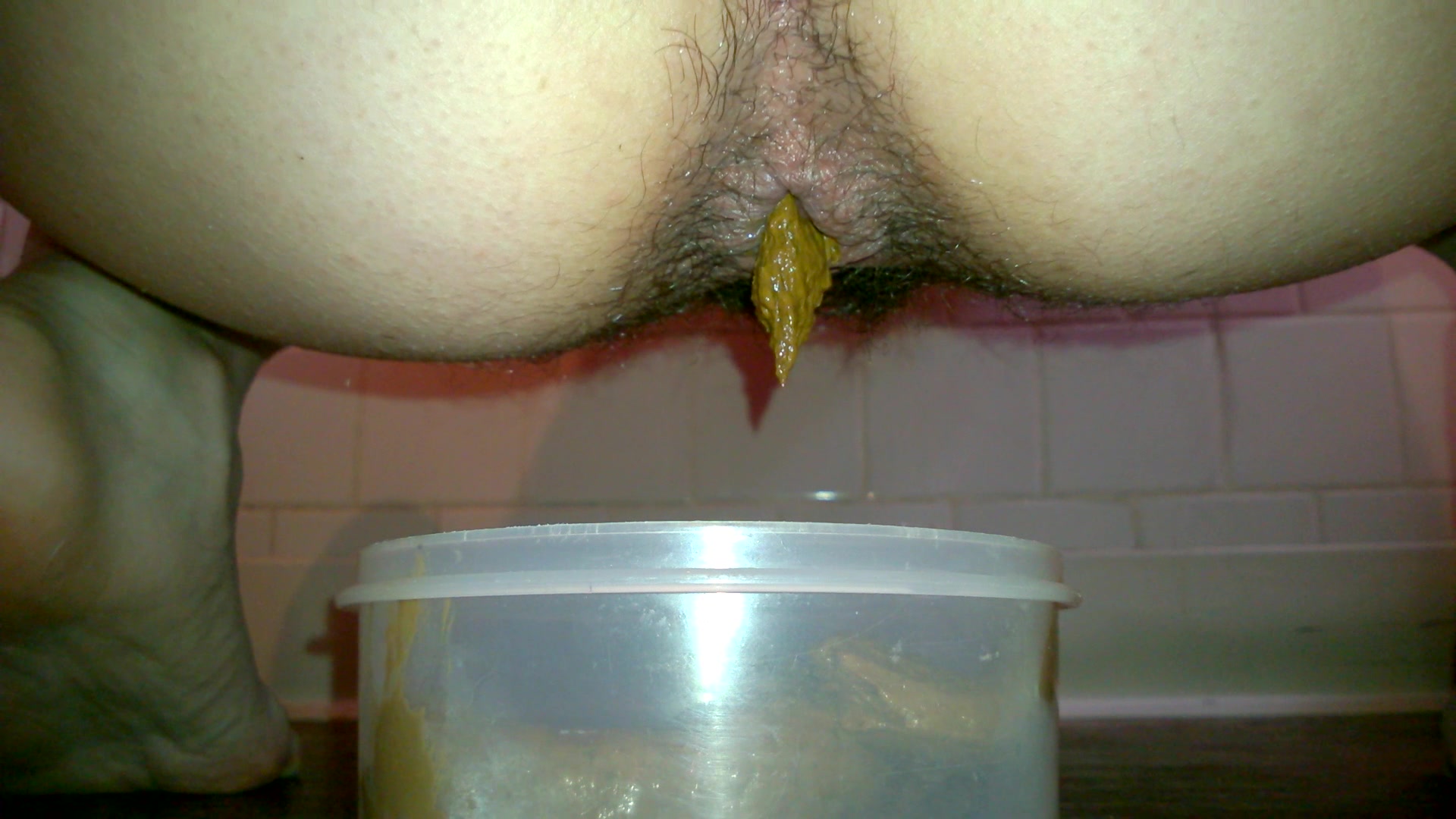 Click to play video Hairy Girl Poops 2