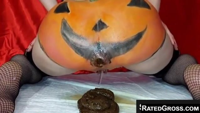 Click to play video Halloween ass shit whil drip discharge pussy