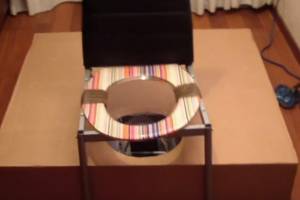 Click to play video Human latrine