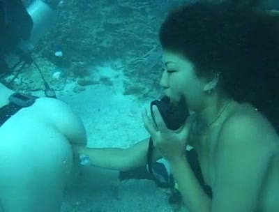 Click to play video Two Japanese Lesbians Pooping Under The Water