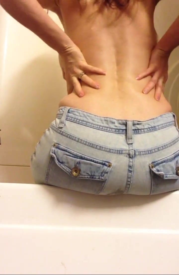 Click to play video Tight jeans accident