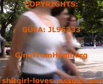 Click to play video GFH - Petra pissing and shitting in white jeans in public 04