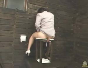 Click to play video Girl pooping on a homemade toilet 1
