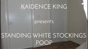 Click to play video Standing White Stockings Poop