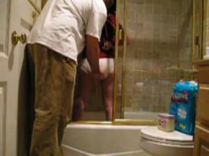 Click to play video Girl poop her diaper - video 2