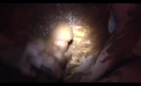 Click to play video Shit covered wife jerks dick