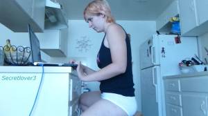 Click to play video She pooped while working with a laptop and began to masturbate