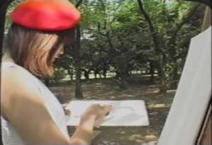 Click to play video Painting in the park with Poo