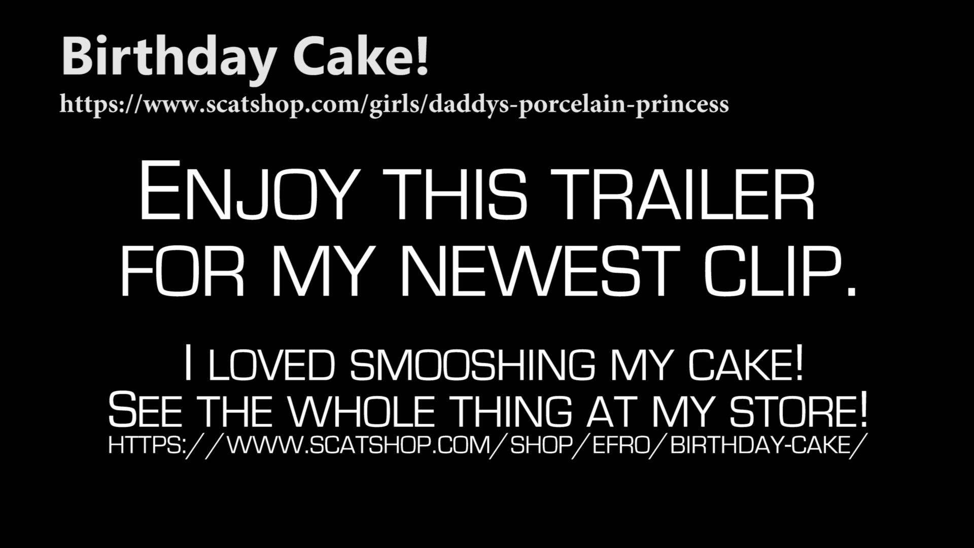 Click to play video Birthday Cake Trailer