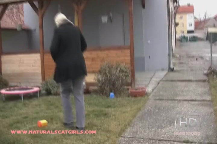 Click to play video shitting on childrens trampoline