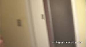 Click to play video Cute latin girl pooping